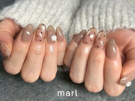 ドットネイル　ガーリーネイル