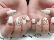 ネイルサロン マジックガール(Nail Salon MagiqueGirl)/【ミラーニュアンスホログラム】
