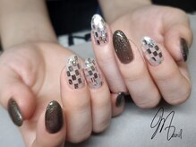 マニル アンド ネトラ(manil & netola)/シルバー＋クリアネイル