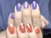 シーグラス(SeaGlass)/オーロラアシメネイル