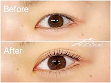 フェリーチェ(Felice)/パーマ上下　立ち上げストレート