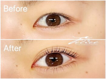 フェリーチェ(Felice)/パーマ上下　立ち上げストレート