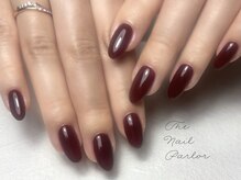 ザ ネイル パーラー 博多駅(The Nail Parlor)/大人ボルドーワンカラーネイル
