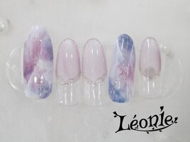 大理石×マグネットネイル