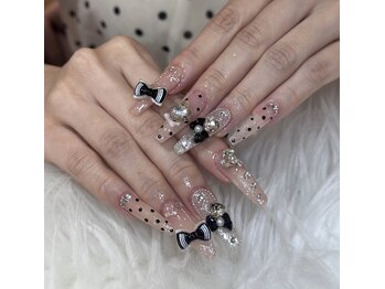 アンミーネイル 新宿(Anmi Nail)の写真/一目見て可愛い♪見惚れるデザイン多数!持ち込みOKの長さだしやり放題も◎ワンホン、韓国系が得意◎