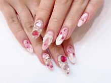 ネイルコレクション ピンク(Nail Collection Pink)/長さ出しジェル放題★くま：羽