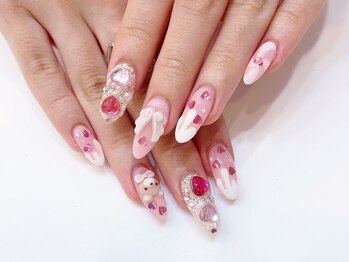 ネイルコレクション ピンク(Nail Collection Pink)/長さ出しジェル放題★くま:羽