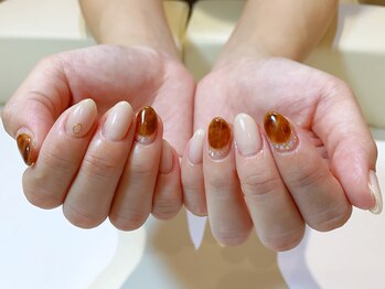 ネイルズ ララ(nails Lala)/べっこうフレンチ