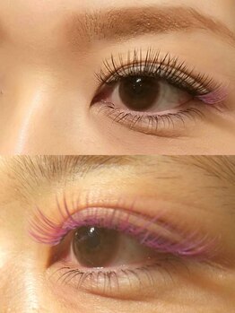 サンシェール(sincere.R)/まつげエクステ上下 カラー☆彡