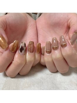 イロ(iro)/ベージュ♪ラメネイル♪