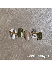 秋のストラップネイル