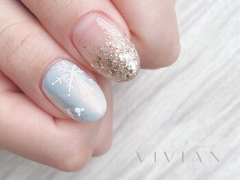 ヴィヴィアン ネイル(Vivian nail)/冬ネイル