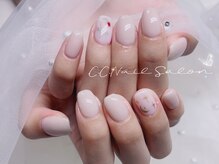 シーシーネイルサロン 池袋(C.C.Nail salon)/フラワーネイルシンプルデザイン