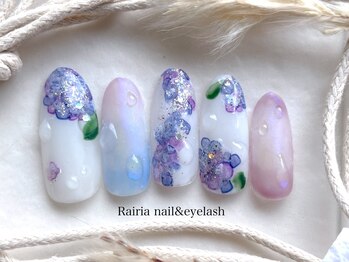 紫陽花ネイル