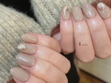アイネイルズ 渋谷店(I nails)/マグネットミラーベージュ¥8775