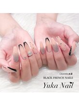 ユカネイル(Yuka Nail)/CHANEL風♪ フレンチ×FLASH