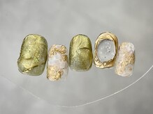 クレモアネイル 浦和店(CLEMORE NAIL)/ミルキーゴールドネイル