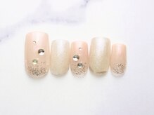 池袋ネイルサロン イイネイル(Ee-Nail)/シンプルビジュネイル初回￥6500