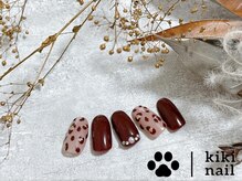 キキネイル 溝の口(kikinail)/9.10月定額A /レオパードネイル