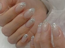 ネイルズバー 新宿店(Nails Bar)/シルバースノーネイル