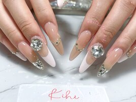 フレンチ/冬ネイル/ホワイト/白