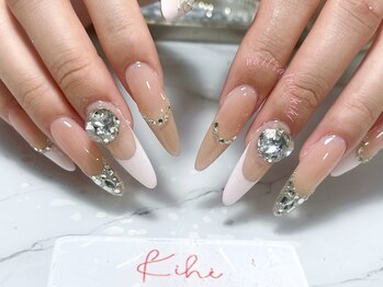 フレンチ/冬ネイル/ホワイト/白