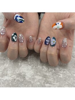 ポップニュアンスネイル