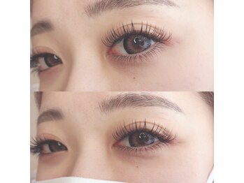サロンドアール(salon de R)の写真/人気★つけ放題本数無制限!】自然派~ボリュームまで貴女に合ったデザインを叶える♪濃密まつ毛で目力UP★