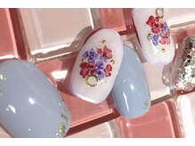 ネイルサロン ルージュ(NailSalon rouge)/手書きらフラワーアート