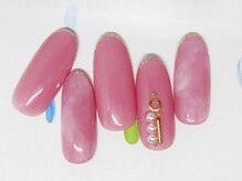 ルクシア(LUXCIA)/マーブル×先端ラメライン