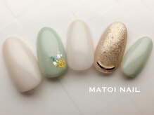 マトイ ネイル(MATOI NAIL)の雰囲気（定額A6500円オフィス系デザイン！さり気ない押し花が大人気◎）