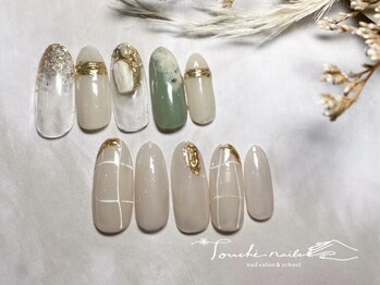 トゥーシェネイルズ(Touche'nails)/シンプルネイル