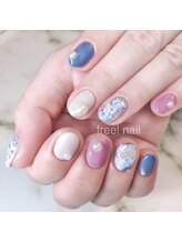 フリールビューティー(freel Beauty)/手描き花