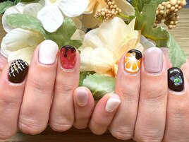 バレンタインネイル
