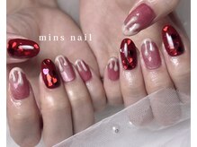 ミンズネイル(minsnail)/バレンタインネイル