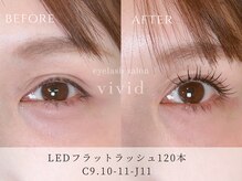 ビビッド(vivid)/【LEDフラットラッシュ120本】