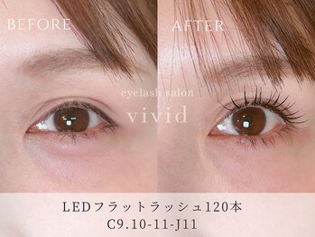 ビビッド(vivid)/【LEDフラットラッシュ120本】