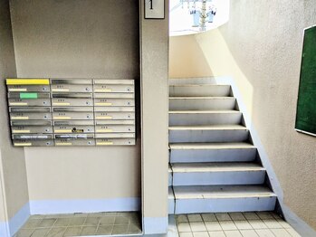 ナップ(NAP)/階段を上がって三階　店舗順路