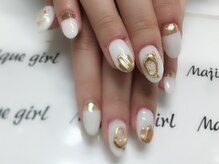 ネイルサロン マジックガール(Nail Salon MagiqueGirl)/【ミラーニュアンスホログラム】