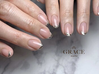 グレース ネイルズ(GRACE nails)/ガラスフレンチ