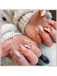 蝶々パーツをアクセントに♪