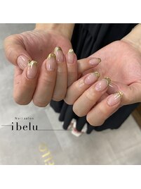 ミラーフレンチネイル