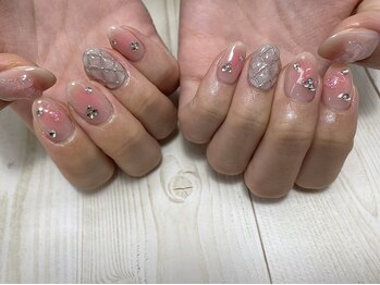 アトリエ クレール(Atelier Clair)/チーク×キルティングネイル♪