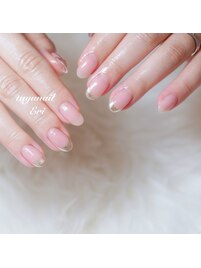 パラジェルミラーフレンチネイル