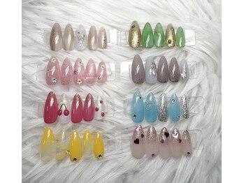 リールエム 高石店(Riru_M)の写真/今月限定◆とにかく早く可愛いネイル¥4950/学割120分ハンド付け放題¥7480/フットネイル　ワンカラー¥4950!!