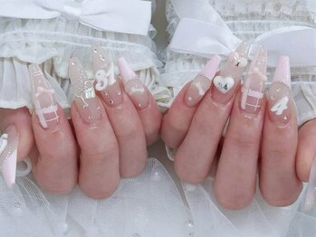 フレンチガーリー♪生誕ネイル