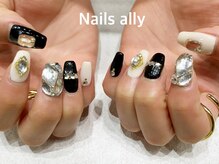 ネイルズアリー 立川店(Nails ally)/ビジュー×ストーン×韓国×春