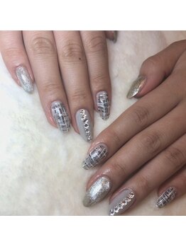 グラマラス アンジェアイ 荻窪店(glamourous ange eye)/ツイードネイル♪