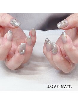 ラブネイル(LOVE NAIL)/マグネットフレンチネイル