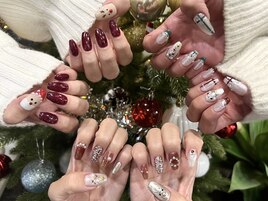 クリスマスデザインネイル